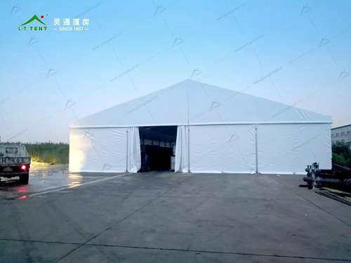 靈通篷房為企業搭建臨時倉儲篷房