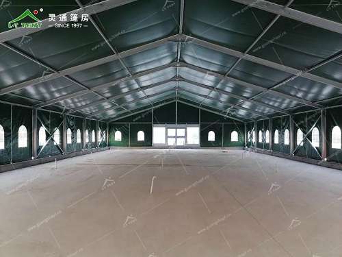 靈通篷房為企業搭建臨時倉儲篷房